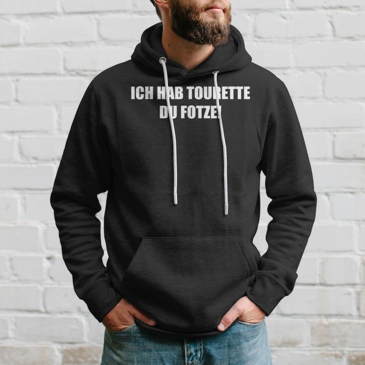 Ich Hab Tourette Du Fotze Slogan Kapuzenpullover Geschenke für Ihn