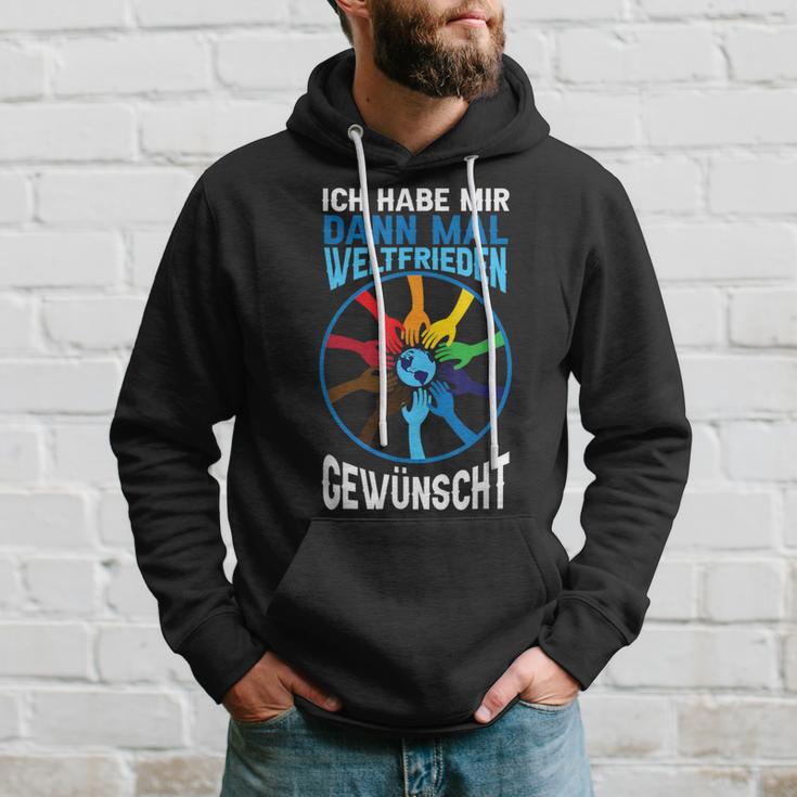 Ich Habe Weltfrieden Gewwunscht Kapuzenpullover Geschenke für Ihn