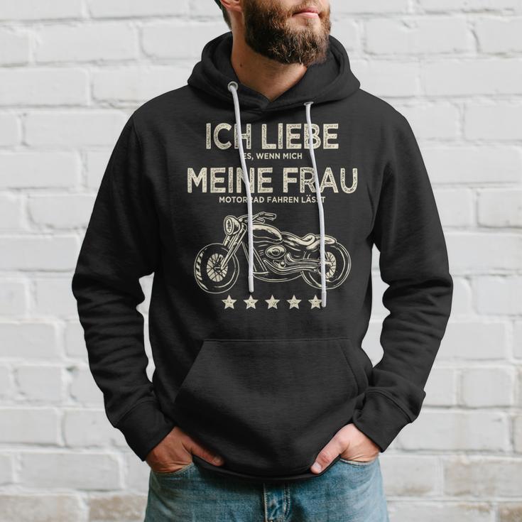 Ich Liebe Es Wenn Meine Frau Mich Motorrad Fahren Lässt Lässt Kapuzenpullover Geschenke für Ihn