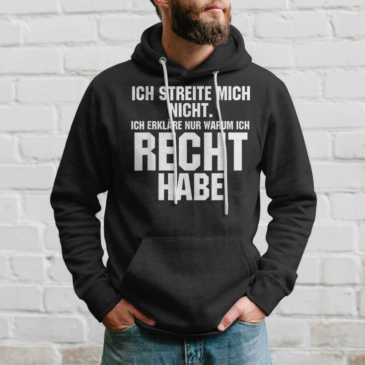 Ich Streite Mich Nicht Ich Erkläre Nur Warum Ich Recht Habe Kapuzenpullover Geschenke für Ihn