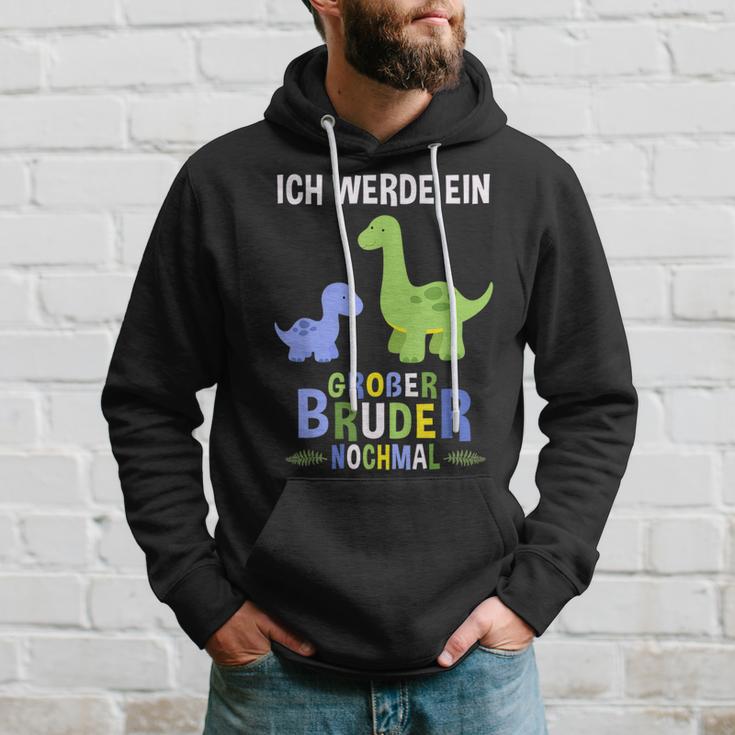 Ich Werde Ein Große Bruder Nochmal Dinosaur Kapuzenpullover Geschenke für Ihn