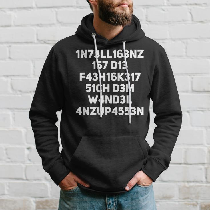 Intelligenz Ist Die Ability Adjusting Leet Geek Speak Nerd Kapuzenpullover Geschenke für Ihn