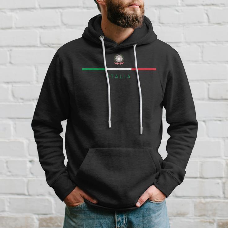 Italia National Flag Colors Italy Crest Logo Italian Roots Hoodie Gifts for Him