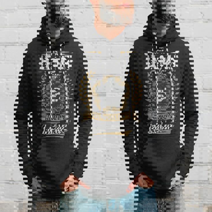 It's A Brown Thing You Wouldn't Understand Personalized Last Name Brown Family Crest Coat Of Arm Hoodie Gifts for Him