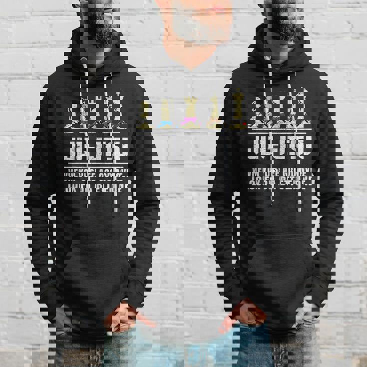 Jiu Jitsu Ajedrez Rank Cinturón Bjj Luchador Sudadera Regalos para él