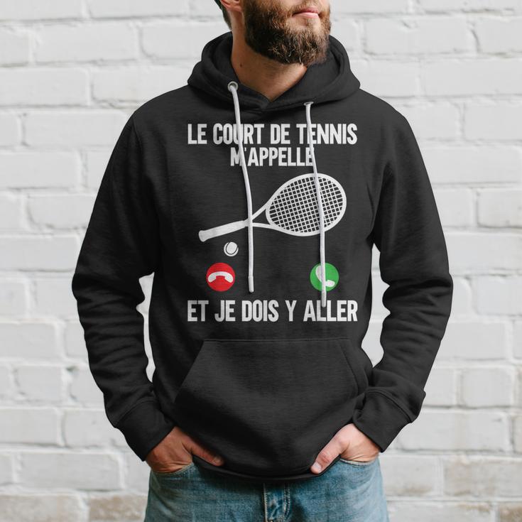 Sweat à Capuche Tennis - Motif Joueur De Tennis Et Battement De Cœur Pour Fans De Tennis