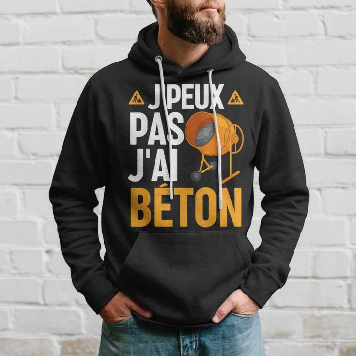Sweat à Capuche "Je Peux Pas J'ai Chantier" - Humour Travaux Publics Et Bâtiment, Cadeau Pour Ouvrier