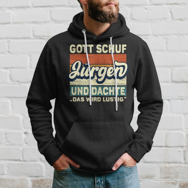 Jürgen Name Saying Gott Schuf Jürgen S Kapuzenpullover Geschenke für Ihn