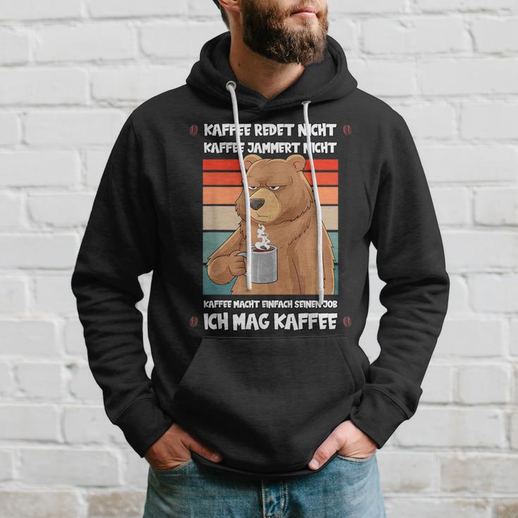 Kaffee Redet Nicht Lustig Job Job Job Bear Kapuzenpullover Geschenke für Ihn