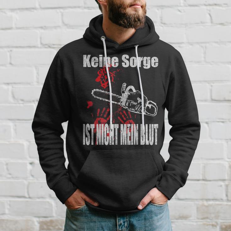 Keine Sorge Ist Nicht Mein Bluten Hands Chainsaw Kapuzenpullover Geschenke für Ihn