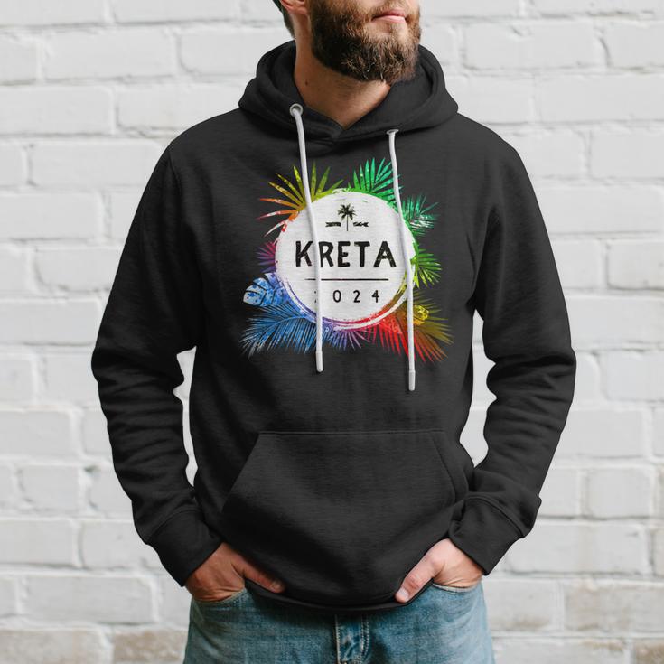 Kreta 2024 Colourful Travel Quote Kapuzenpullover Geschenke für Ihn