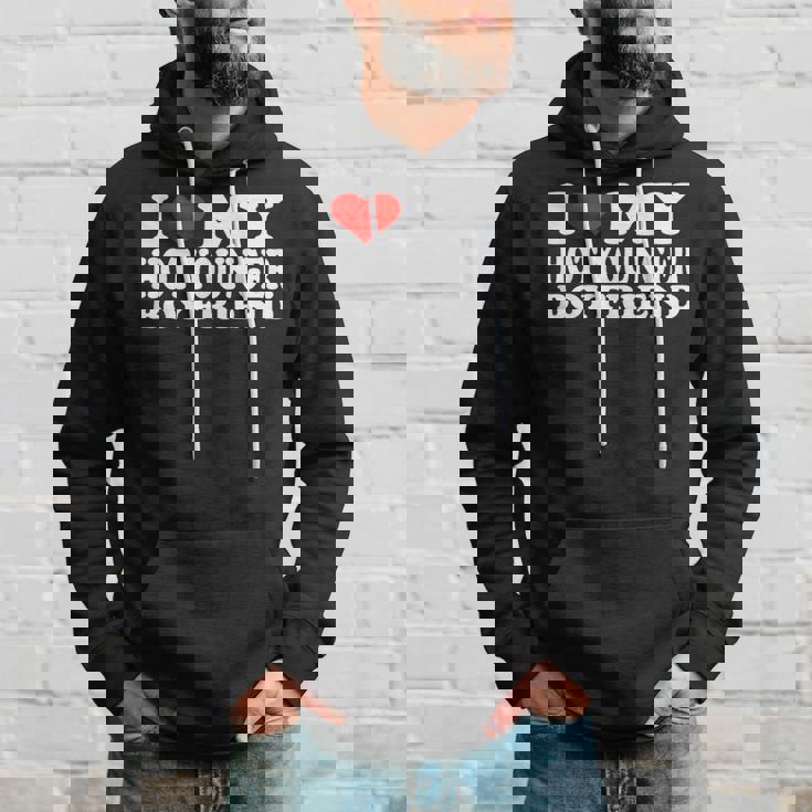 I Love My Hot Younger Boyfriend I Heart My Hot Younger Bf Hoodie Gifts for Him