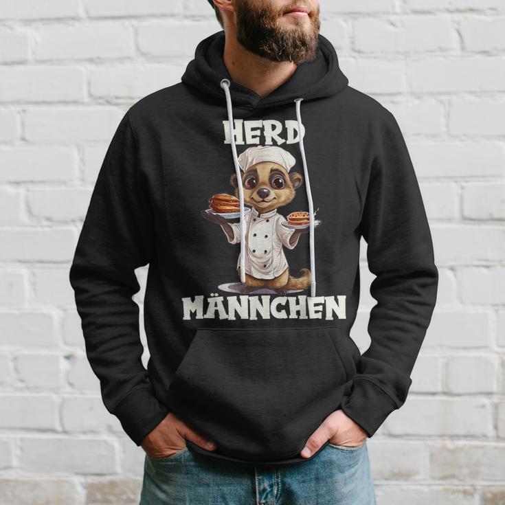 Meerkat Cooking Chef's Hat Man Herdmännchen Kapuzenpullover Geschenke für Ihn