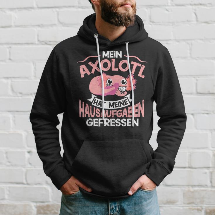 Mein Axolotl Hat Meine Homework Gefressen Axolotl Children's Kapuzenpullover Geschenke für Ihn