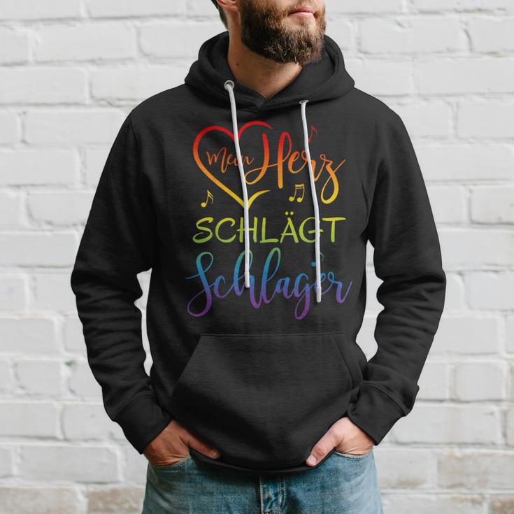 Mein Herz Schlägt Schlager Kapuzenpullover Geschenke für Ihn