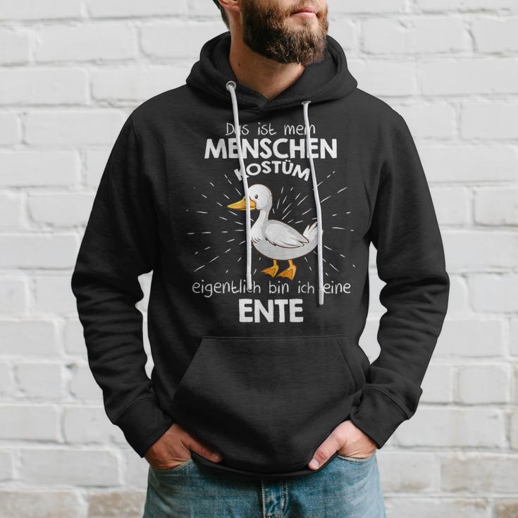 Mein Menschen Kostüm Bin Ich Eine Ente German Langu Kapuzenpullover Geschenke für Ihn