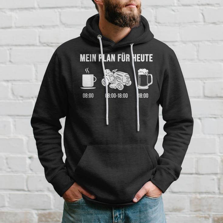 Mein Plan Für Heute Ride-On Mower Kapuzenpullover Geschenke für Ihn