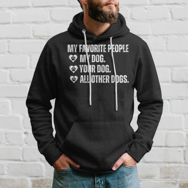 Meine Lieblingsleute Sind Mein Hund Dein Hund Und Alle Anderen Hunde Kapuzenpullover Geschenke für Ihn