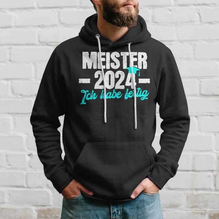 Meister 2024 Ich Habe Fertig Meisterprüfung Kapuzenpullover Geschenke für Ihn