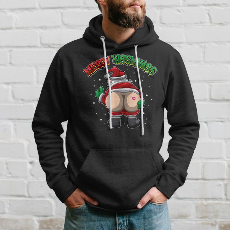 Merry Kissmyass Leck Am Arschom Weihnachtsmann Kapuzenpullover Geschenke für Ihn