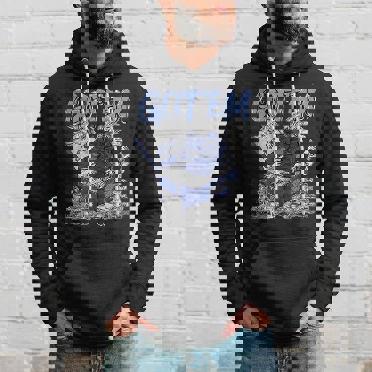 Midnight Navy Graphic Match Got'em Dollar Match Hoodie Gifts for Him