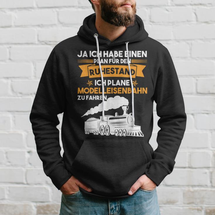 Modellbahn Plan Für Den Ruhestand Model Railway Kapuzenpullover Geschenke für Ihn