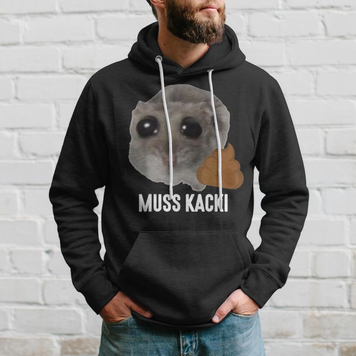 Muss Kacki Sad Hamster Meme Aus Dem Weg Muss Kacken Kaka Kapuzenpullover Geschenke für Ihn