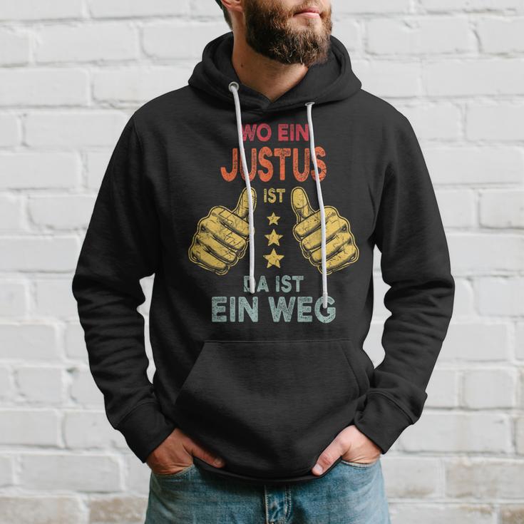 Name Justus Wo Ein Justus Istorname Kapuzenpullover Geschenke für Ihn