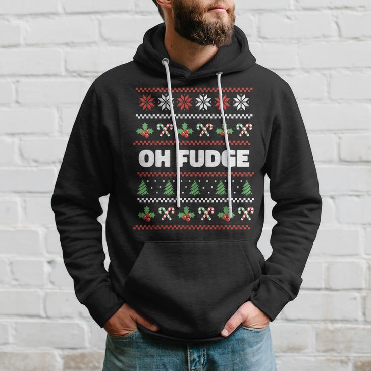 Oh Fudge Ugly Christmas Sweater Hoodie Monsterry