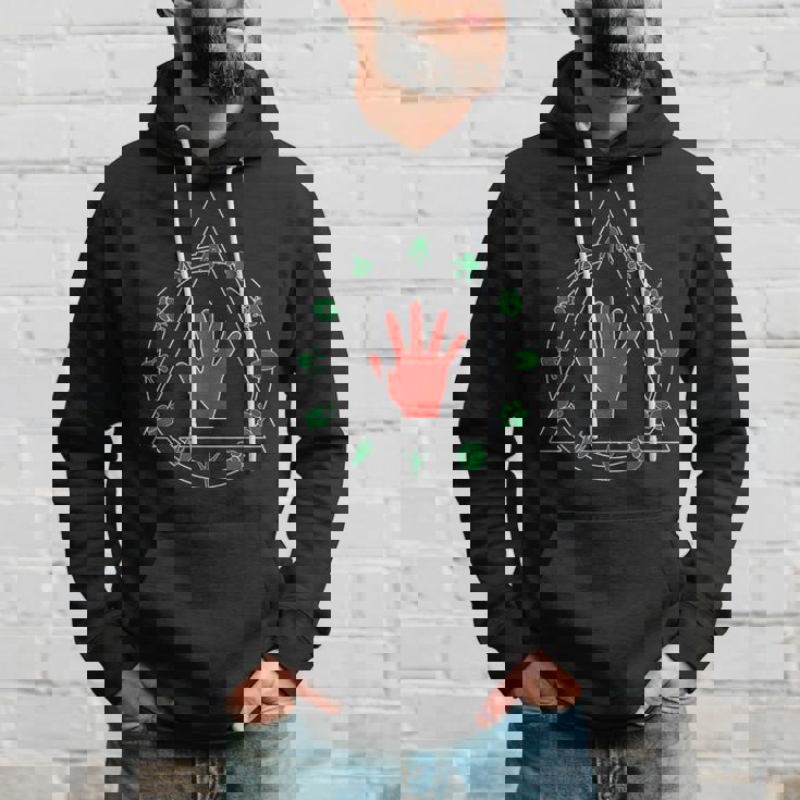 Otherkin Logo Theta Delta Peloso Alter Kin Therian Felpa con cappuccio Regalos para él