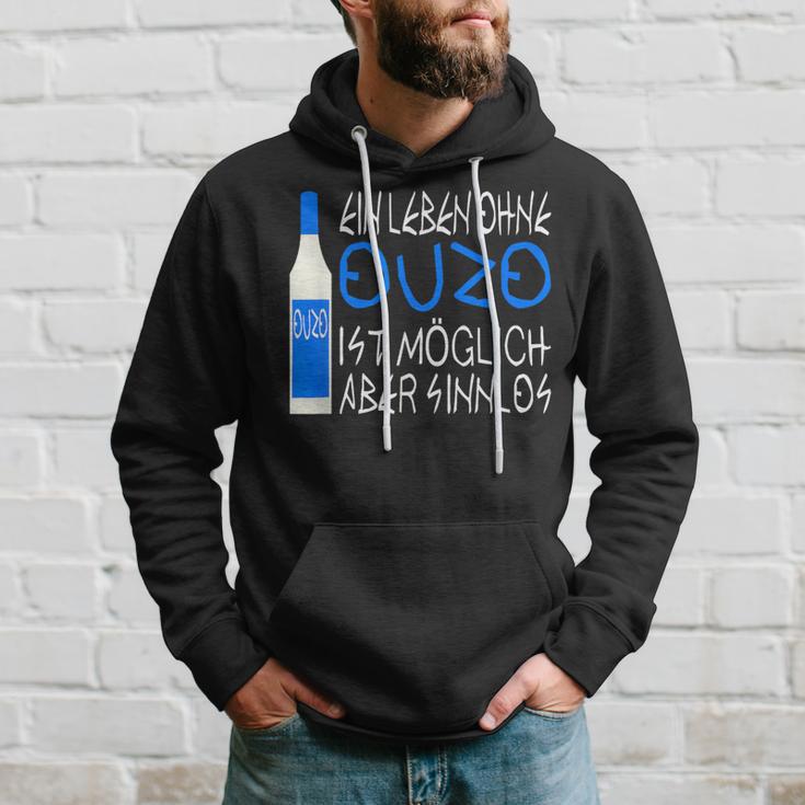 Ouzo Lovers Schnapps Greece Ouzo Kapuzenpullover Geschenke für Ihn