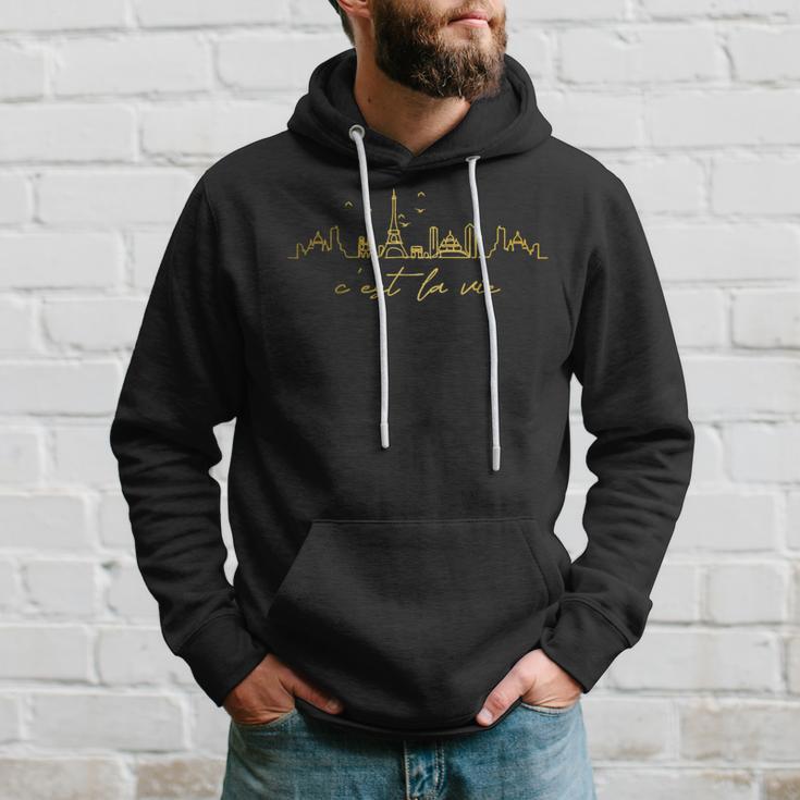 Paris France Skyline C'est Laieintage Kapuzenpullover Geschenke für Ihn