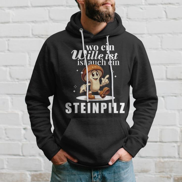 Pilzsammler Pilzsaison Pilze Sammeln Lustiges Steinpilz Kapuzenpullover Geschenke für Ihn