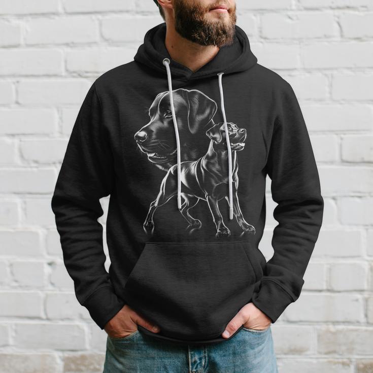 Playful Cute Labrador Dog In Photorealistic Style Kapuzenpullover Geschenke für Ihn