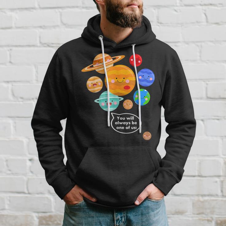 Pluto Planet Cartoon Planets Never Forget Pluto S Kapuzenpullover Geschenke für Ihn