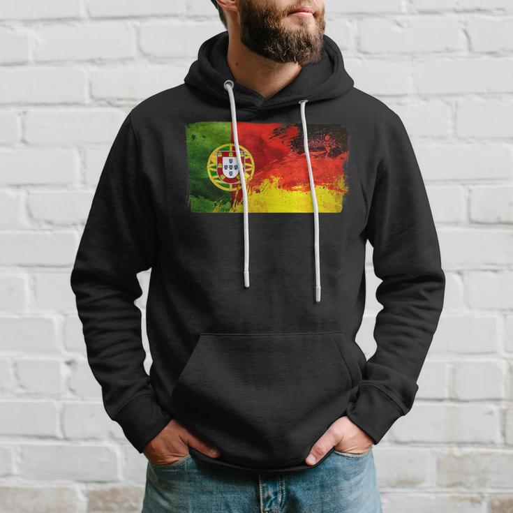 Portugal Deutschland Fusion Football Sport Competition Friends Kapuzenpullover Geschenke für Ihn