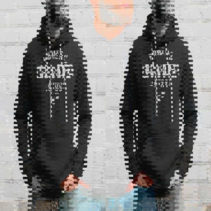 Promoted To Grandpa 2025 Soon To Be First Time Grandfather Hoodie Gifts for Him