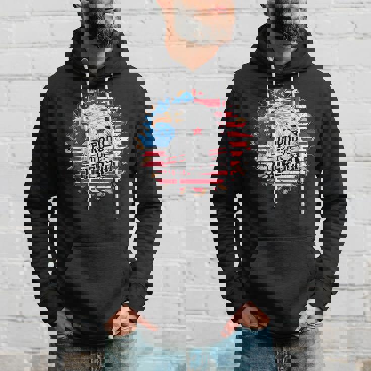 Proud To Be American 4Th Of July Eagle Freedom Usa Flag Hoodie Gifts for Him
