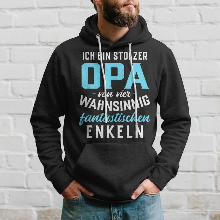 With Proud Grandpaonier Wahnsinnig Fantastischen Grandkels 4 Grandson S Kapuzenpullover Geschenke für Ihn