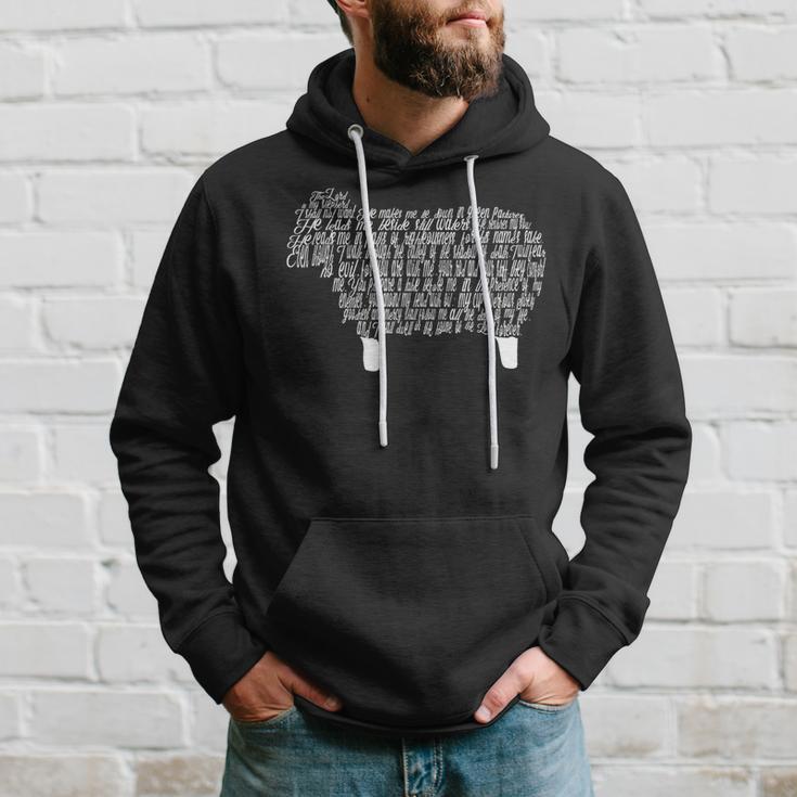 Psalm 23 Bibleerse Writing Kapuzenpullover Geschenke für Ihn