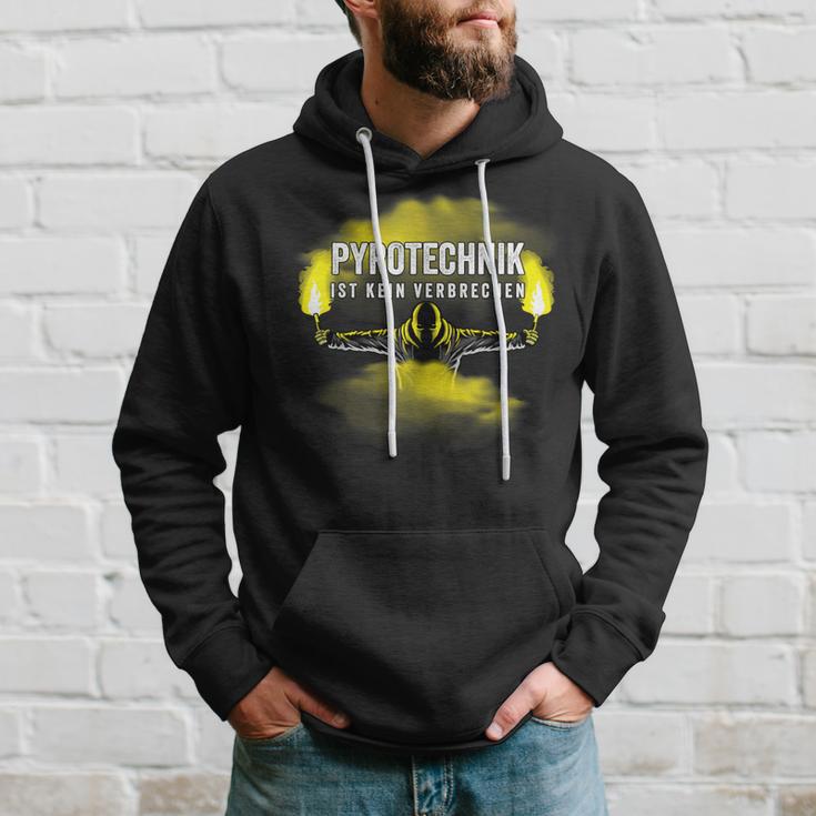 Pyrotechnik Ist Keinerrime Pyro Bengalo Yellow Kapuzenpullover Geschenke für Ihn