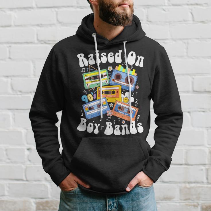 Raised On 90S Boy Bands Cassette Tape Retro Kapuzenpullover Geschenke für Ihn