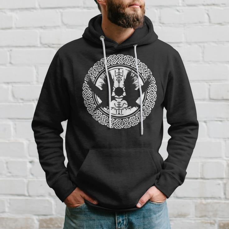 Raven Nordic Mythology Ikingegvísir Kapuzenpullover Geschenke für Ihn