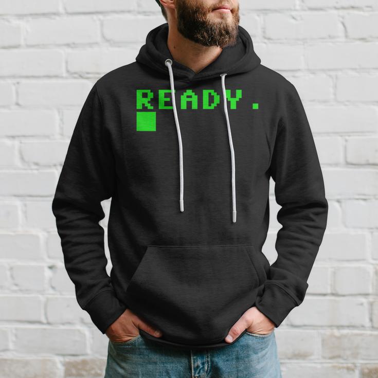 Ready C64 Heimcomputer 80Er Retro Gamer Erinnerung Geschenk Kapuzenpullover Geschenke für Ihn