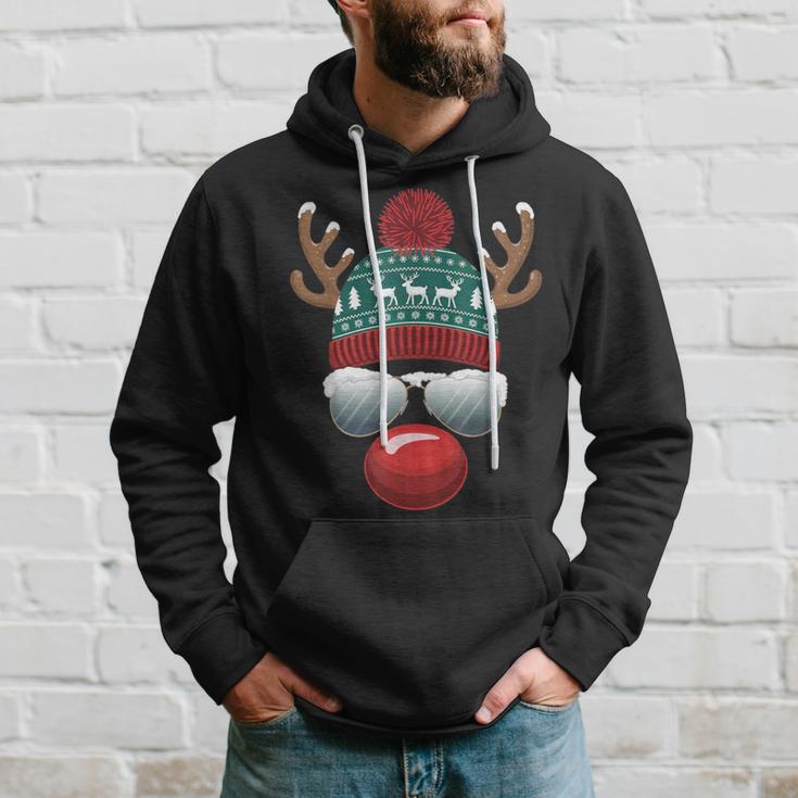 Reindeer Santa Claus Christmas Santa Christmas Kapuzenpullover Geschenke für Ihn