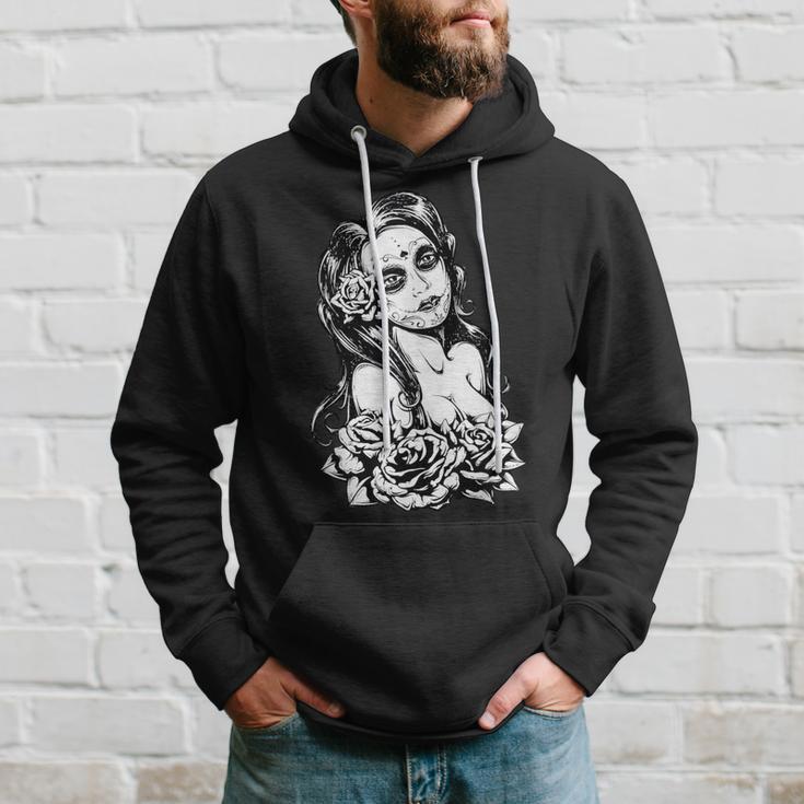 Retro Catrina I Retro Dia De Muertos I La Santísima Muerte Kapuzenpullover Geschenke für Ihn