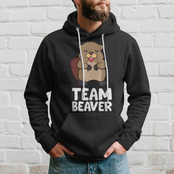 Rodent Team Beaver Team Beaver Love Flannelette Kapuzenpullover Geschenke für Ihn