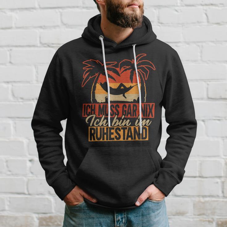 Ruhestand Rente Ich Muss Gar Nix Ich Bin Im Ruhestand Kapuzenpullover Geschenke für Ihn