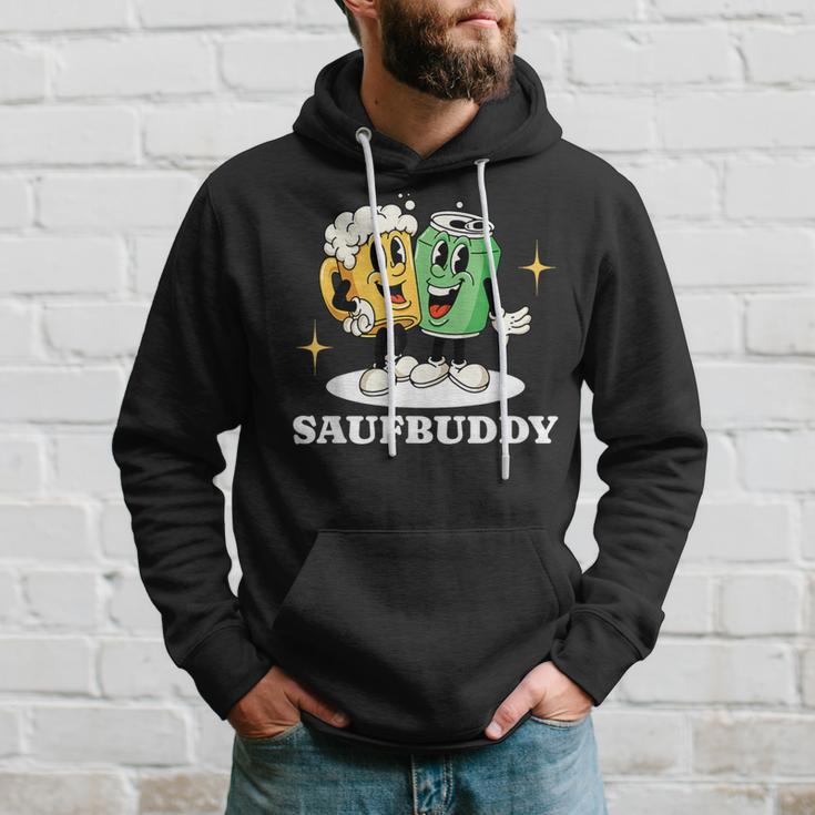 Saufbuddy Partnerlook Party Outfit Bier Liebhaber Motto Kapuzenpullover Geschenke für Ihn