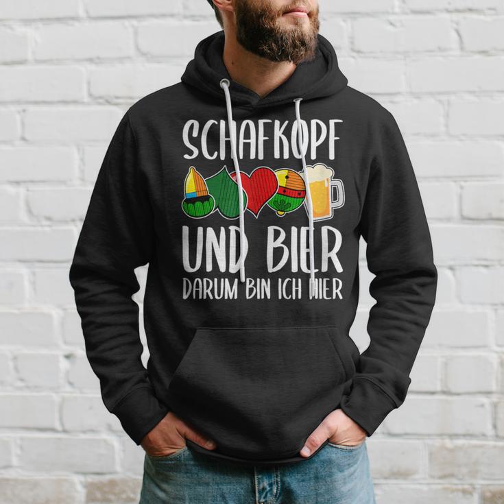 Schafkopf Und Bier Darum Bin Ich Hier Schafkopf Und Bier Darum Kapuzenpullover Geschenke für Ihn